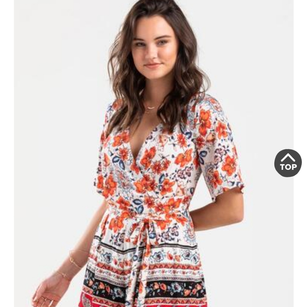 Floral romper from Francesca's.